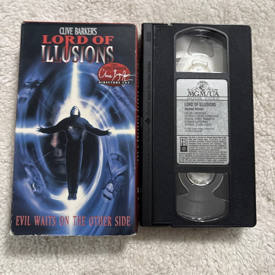 Lord of Illusions (VHS, 1996, Unrated Directors Cut Movie Time) - Image 1 of 2