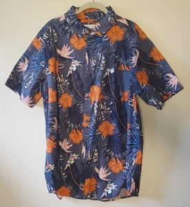 Camisa Hawaiana HURLEY Para Hombres Talla XL Floral Informal Botón Delantero Manga Corta - Imagen 1 de 9