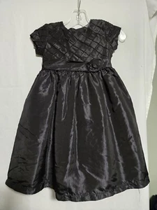 Marmellata Black Formal Dress w/ back tie bow detail Girl's Size 4T wedding - Picture 1 of 7