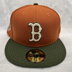 New Era 59Fifty Rusted Rifle Boston Red Sox Side Patch Fitted Hat Size 7 1/4 - Picture 1 of 6