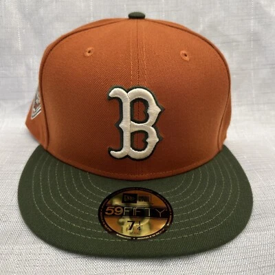 New Era 59Fifty Rusted Rifle Boston Red Sox Side Patch Fitted Hat Size 7 1/4 - Image 1 of 4