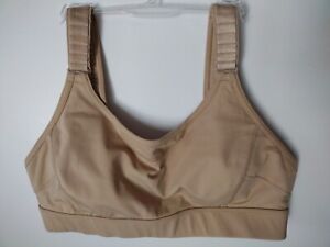 Duluth Trading Co Hellrassiere High Impact Sports Bra Size L NUDE USED OUNCE 