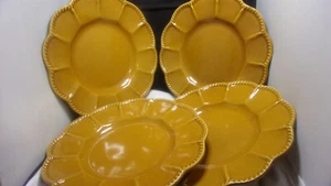 (4)~Certified International Karidesign FLORENTINE GOLD ~ 11-1/2" Dinner Plates - Picture 1 of 13