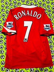 Nike Manchester United Home Soccer Football Jersey 2004 2006 Cristiano Ronaldo L