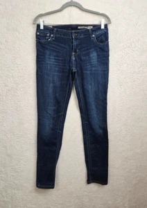 Polo Ralph Lauren Girls Jeans 16 Blue Cotton Mid Rise Jemma Super Skinny Denim - Picture 1 of 21