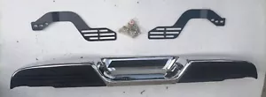 Fits Nissan D21 Hardbody KC 2WD 4WD MOD 1986 97 Rear Bumper Chrome with brackets - Picture 1 of 16
