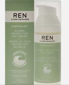 REN CLEAN SKINCARE EVERCALM GLOBAL PROTECTION DAY CREAM (Full Size/1.7oz/NWB) - Picture 1 of 1