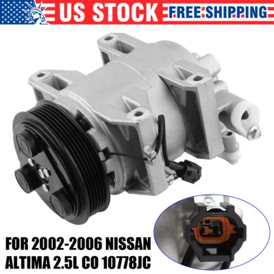 A/C AC Compressor For Nissan Altima 2002 2003 2004 2005 2006 2.5L CO 10778JC. - Изображение 1 из 4