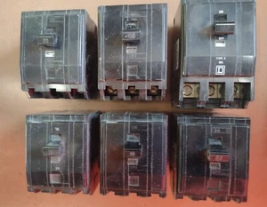 Square D QO-X 3 Pole MCB 100A, 60A, 32A, 30A, 15A. Type 4 M3 BS3871 Triple Pole - Picture 1 of 8