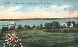 Postal Lincoln Nebraska 1914 capital de desembarco playa capital - Imagen 1 de 2