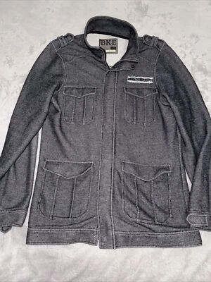 BKE Grey Cotton Blend Jacket Men's Size L Gray - Image 1 of 4