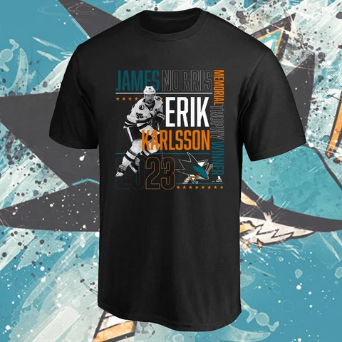 SALE!!! Erik Karlsson San Jose Sharks  2023 Norris Trophy Winner T-Shirt Cover
