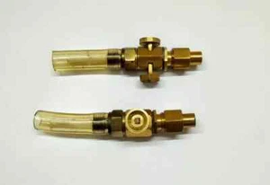 FIT FOR BSA TRIUMPH NORTON AJS TYPE 2 X BRASS PETROL FUEL TAPS 1/8 x 1/4 - Picture 1 of 2