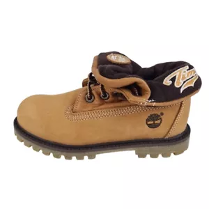 Timberland Little Kid's Script 22818 Roll Top Boots Winter Wheat SZ 12 - Picture 1 of 11