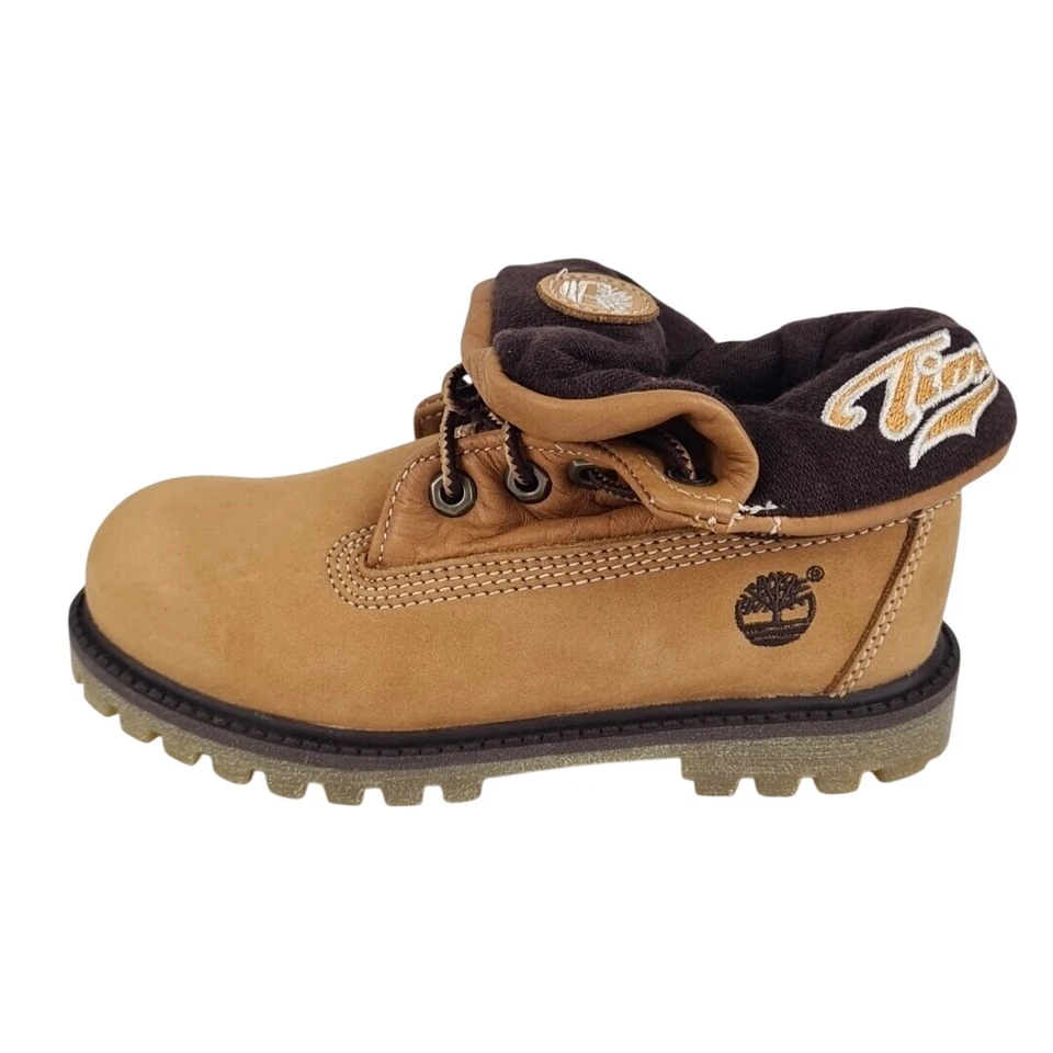 Timberland Little Kid's Script 22818 Roll Top Botas Invierno Trigo Talla 12 Foto 1 de 4