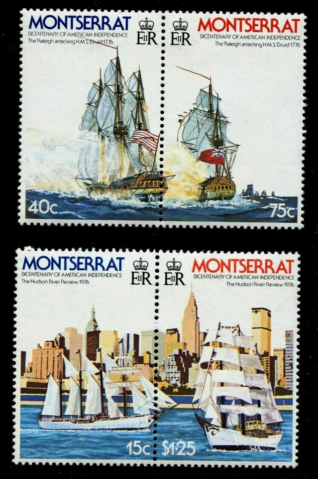 MONTSERRAT SCOTT# 359-362 SHIP TOPICAL / AMERICAN BICENTENNIAL - Image 1 of 1