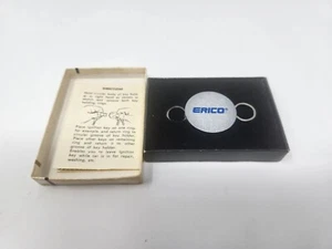 NOS Erico Werbung gebürstetes Chrom Zippo Schlüsselanhänger in OVP BUF - Bild 1 von 1