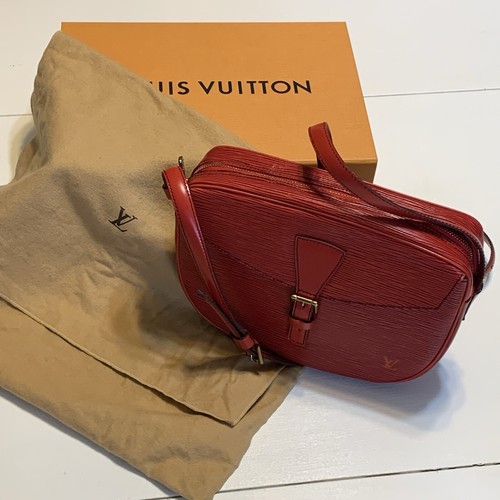 LOUIS VUITTON（LV） Borsa a tracolla Louis Vuitton Epi Jeune Fille rossa con scatola sacchetto antipolvere ritirata vintage 88