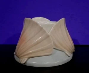 VINTAGE- Porcelain Clam Shell Votive Candle Holder - Nautical Seashell - Picture 1 of 17