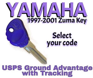 1997-2001 Yamaha Zuma Scooter Key Cut to Code 8001-8250 - Foto 1 di 1