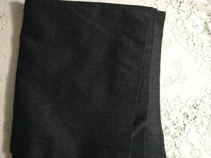 Dark Heather-Charcoal Gray Lightweight Wool Fabric 16" L x 62" Wide - Picture 1 of 5