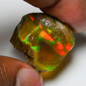 Opal Rough 49.75 Carat Natural Ethiopian Opal Raw Welo Opal Gemstone Multi Fire - Picture 1 of 20