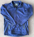 New Era Jacket Mens Medium Blue Lightweight 1/4 Zip Pullover Adult Outdoors