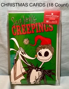 TARJETAS DE NAVIDAD 🎄TEMA PESADILLA ANTES DE NAVIDAD - 18 CUENTAS 🎁 VENTANAS SE ADHIEREN - Imagen 1 de 7