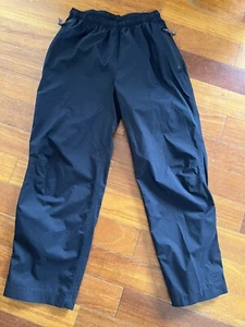REI Elements Kids Nylon Pants Sz XL 16/18 Black Zip Ankle Waterproof Pockets - Picture 1 of 12