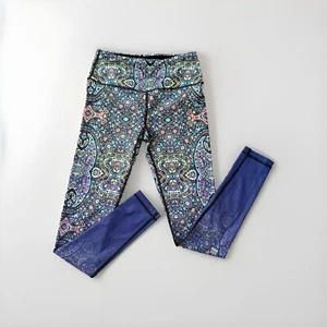 Victorias Secret VSX Sport Printed Leggings Size XS Blue Green Black - Picture 1 of 5