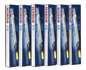 6x New OEM BOSCH Diesel Glow Plugs 0250403008 Sprinter Jeep Mercedes E320 OM642 - Foto 1 di 1