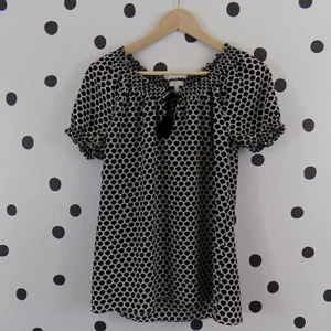 Joie Masha Printed Smocked Trim Silk Blouse XS - Picture 1 of 6