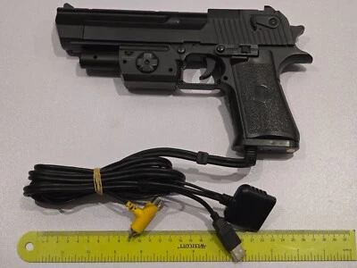 SONY PLAYSTATION 1 2 PS1 PS2 LIGHT GUN PISTOL BLASTER CONTROL G-Con Desert Eagle - Image 1 of 2