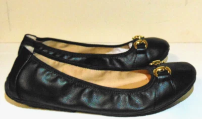 Zapatos de ballet planos negros db Dress Barn Kate zapatos minimalistas de viaje semi elegantes ~ 10 Foto 1 de 4