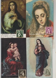 España Pintura Virgenes Tarjetas Conmemorativas año 1960-62 (GT-25) - Picture 1 of 1