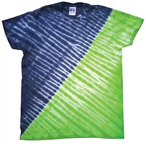 T-SHIRT MAGLIETTA " DIAGONAL" Moda Tie Dye Novità hippie style tinta a mano - Bild 1 von 1