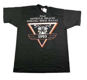 Vintage 90’s 53rd Myrtle Beach Spring Bike Rally 1993 T-Shirt Men’s Size XL NEW - Picture 1 of 3
