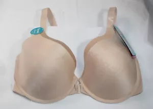 NWT VANITY FAIR ILLUMINATION BRA 75339 FRONT CLOSE convertible strap BEIGE - Picture 1 of 7