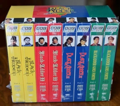 NIP Black Adder Deluxe Complete 8 VHS Set BBC Video  Rowan Atkinson NEW - Image 1 of 4