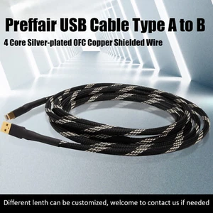 Preffair Hi-Fi Audio Data Influx 2.0 Audiophile USB A-B DAC Kabel Professional - Picture 1 of 11