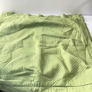 quilted pillowcase euro square green cotton modern