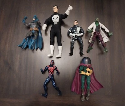 2006 DC UNIVERSE 蝙蝠侠,漫威传奇人物 Nick Fury @ 4 其他老式蜘蛛侠 — 第 1/4 张图片