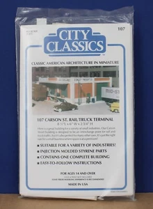 City Classics #107 HO 107 Carson St Rail/ Truck Terminal Kit New Sealed USA Made - Picture 1 of 2