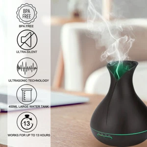 Home Air Humidifier Diffuser Essential Oil Ultrasonic Aromatherapy Mist Purifier - Picture 1 of 11