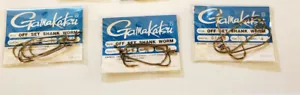 GAMAKATSU HOOKS - Hooks Lot - 6/0 Fishing tackle - 3 Packs - Wide Gap - Picture 1 of 4