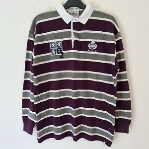 Rugby Shirt Size Large '62 Edinburgh High Purple And Grey Rugby Nations Scotland