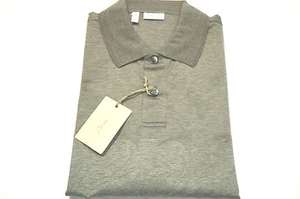 NEW BRIONI Polo Short Sleeve Cotton Size S Us Eu 48 (SpstampB) - Picture 1 of 3