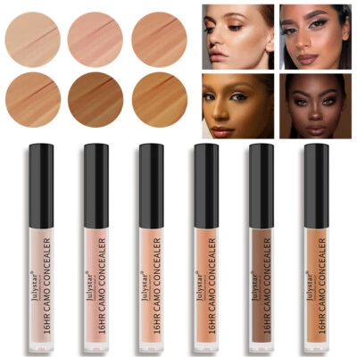 6Colors Concealer Foundation Full Coverage Conceal Matte Brighten Long Lasting ↗ - Image 1 of 4