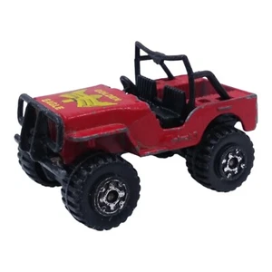 Matchbox Diecast 4x4 Jeep Red Golden Eagle Vintage 1981 Macau Loose Toy - Picture 1 of 7