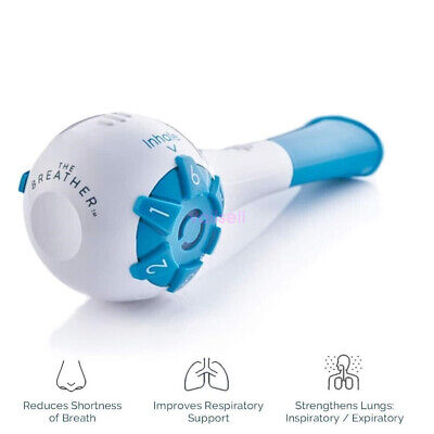 Portable Breather Breathing Lung Recovery Exerciser Trainer For Drug-Free • 11.86£